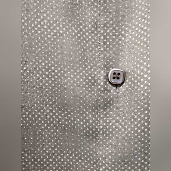 Axist button down, men's, short sleeve, silk shirt. Size 2XL. Taupe colour. - Picture 5 of 6